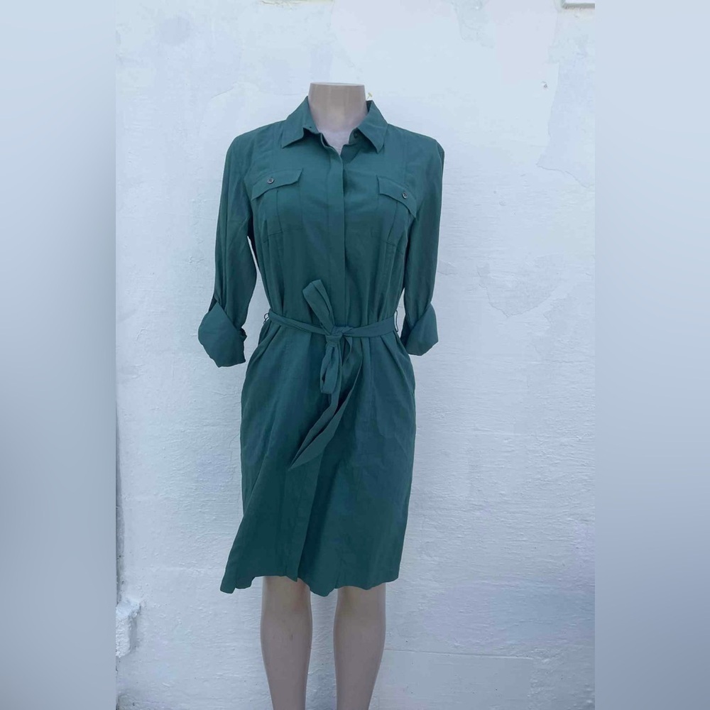 Tommy Bahama Teal Long Sleeve Dress